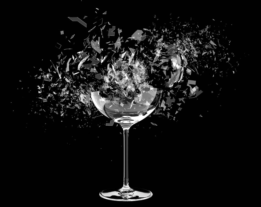 Shattering glass as a symbol for whistling register - singing in extremely high pitch